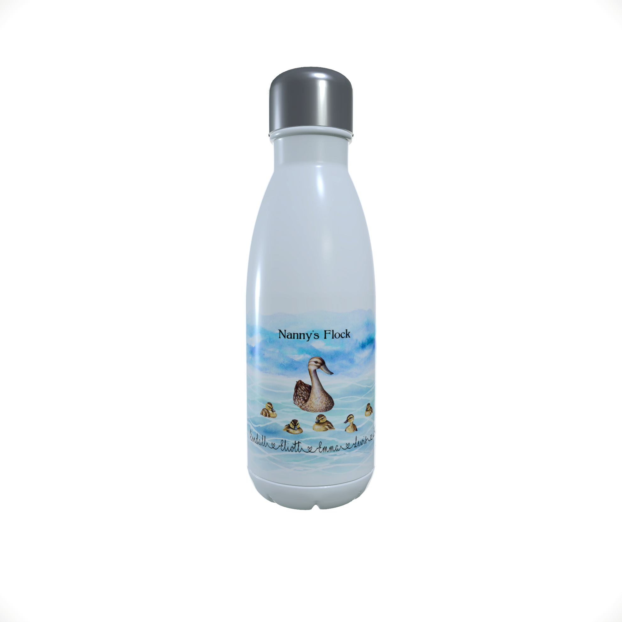 Duck Nanny's Flock Water Bottle, Family Duck Water Bottle